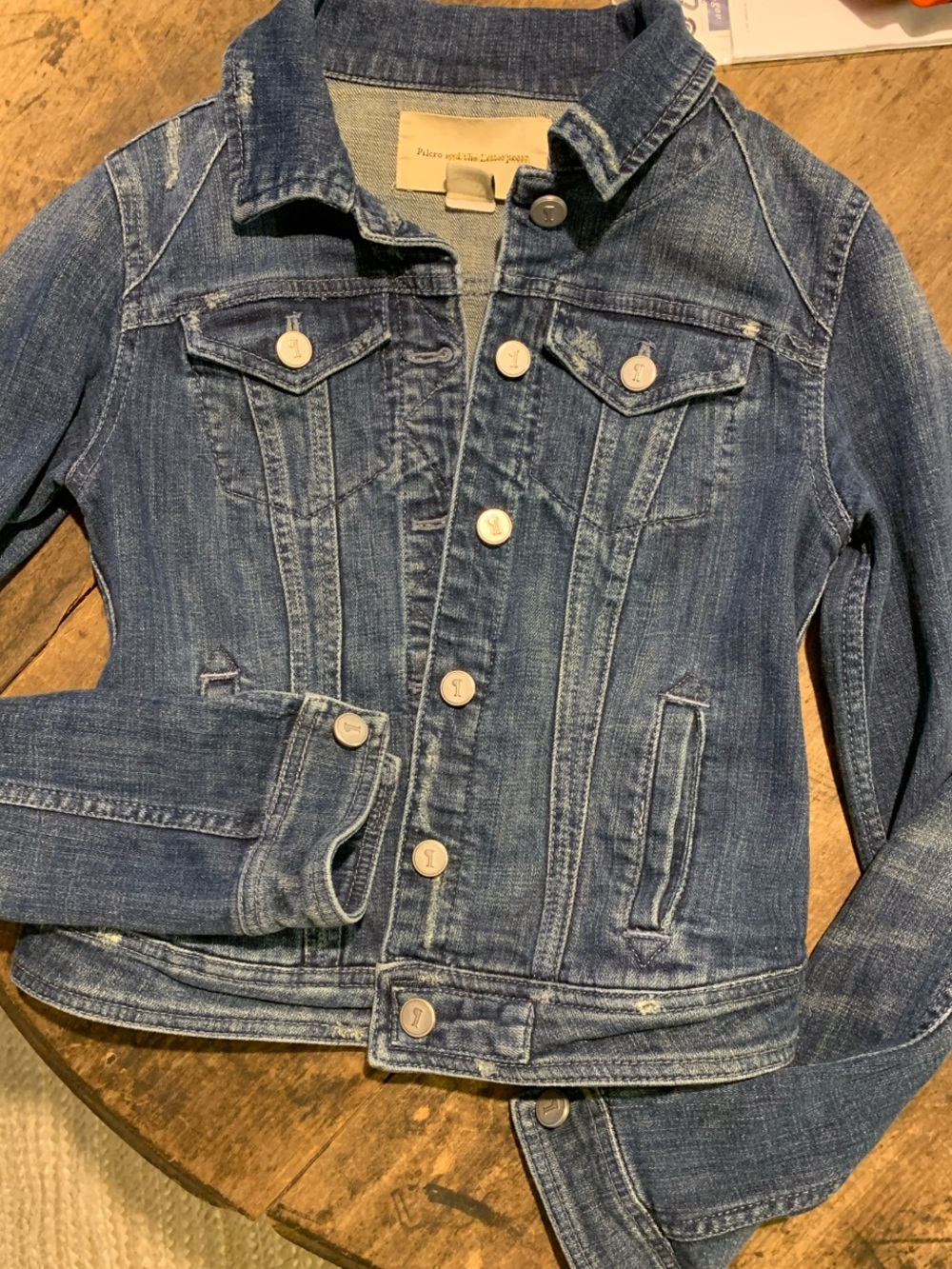 Anthropologie Pilcro and The Letterpress Women’s Fitted Denim Jacket